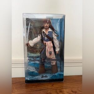 Barbie Doll Pirates of the Caribbean Captain Jack Sparrow Johnny Depp